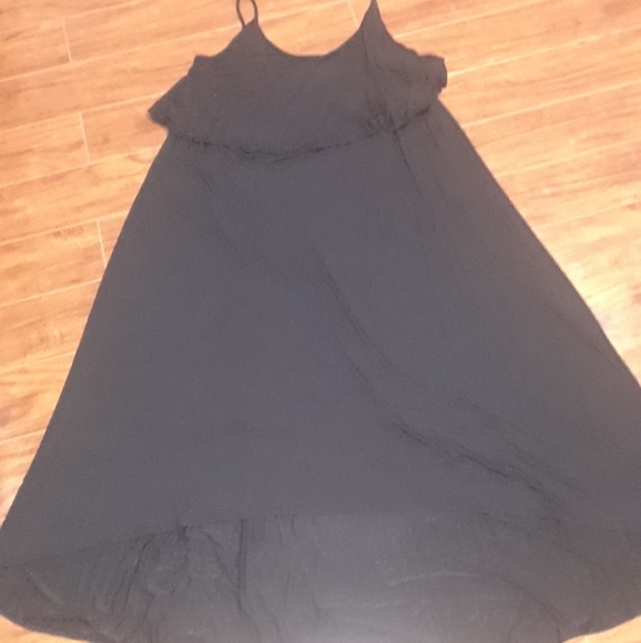 NWT Lane Bryant Black Tiered Swing Maxi Dress - Picture 2 of 3